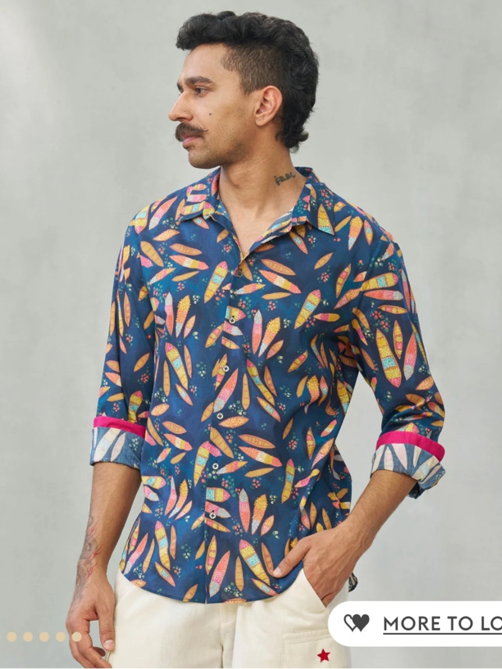 Nicobar Hakuna Button Down Shirt Multi Color Medium